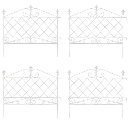特価◎【直送】住まいスタイル/アプローチローフェンス 4枚組 ホワイト/AF008-4P-WHT