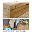 特価◎【直送】住まいスタイル/天然木製ボックスベンチL 幅106 ダークブラウン/BB-T106DBR