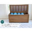 特価◎【直送】住まいスタイル/天然木製ボックスベンチL 幅106 ライトブラウン/BB-T106LBR