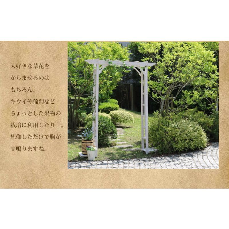 特価◎【直送】住まいスタイル/天然木パーゴラアーチ ライトブラウン/BP-R200LBR