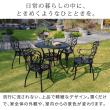 特価◎【直送】住まいスタイル/アルミ製ラウンドテーブル 単品販売 「トルペ」 マットブラック/BKS-RT900BLK