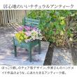 特価◎【直送】住まいスタイル/天然木製チェア型プランタースタンド 幅40cm ブルー/CP40BLU
