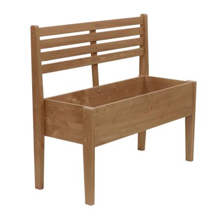 特価◎【直送】住まいスタイル/天然木製チェア型プランタースタンド 幅80cm ライトブラウン/CP80LBR