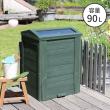 特価◎【直送】住まいスタイル/木製窓付コンポスト 90L 「OWN」(オウン) ダークグリーン/CPT45DGR