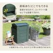特価◎【直送】住まいスタイル/木製窓付コンポスト 90L 「OWN」(オウン) ダークグリーン/CPT45DGR