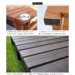 特価◎【直送】住まいスタイル/ユニット縁台ベンチ hiyori 連結3点セット(幅174・奥行55) ダークブラウン