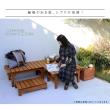 特価◎【直送】住まいスタイル/ユニット縁台ベンチ hiyori ステップセット(幅174・奥行55) ダークブラウン