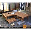 特価◎【直送】住まいスタイル/ユニット縁台ベンチ hiyori 連結3点セット(幅174・奥行88) ダークブラウン