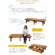 特価◎【直送】住まいスタイル/デッキ縁台180×58 3点セット ダークブラウン/DE-18058-3PSET-DBR