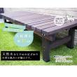 特価◎【直送】住まいスタイル/デッキ縁台180×58 3点セット ダークブラウン/DE-18058-3PSET-DBR