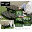 特価◎【直送】住まいスタイル/デッキ縁台180×58 3点セット ダークブラウン/DE-18058-3PSET-DBR