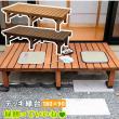 特価◎【直送】住まいスタイル/デッキ縁台180X90 ライトブラウン/DE-18090LB