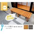 特価◎【直送】住まいスタイル/デッキ縁台180X58 ダークブラウン/DE-180DBR