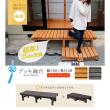 特価◎【直送】住まいスタイル/デッキ縁台 180×58 ステップセット ライトブラウン/DE-180STP-LBR