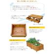 特価◎【直送】住まいスタイル/デッキ縁台プランター2個組幅45 ライトブラウン/DEP-2LB45