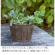 特価◎【直送】住まいスタイル/FRP製バレル型プランター 大(直径30cm) ダークブラウン/EBP-30DBR