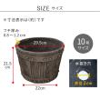特価◎【直送】住まいスタイル/FRP製バレル型プランター 大(直径30cm) ダークブラウン/EBP-30DBR
