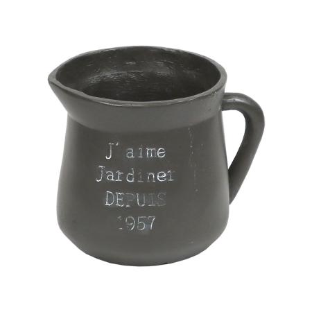 特価◎【直送】住まいスタイル/FRP製ミルクポット型プランター小(幅24cm) ブラック/EPP-24BLK