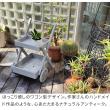 特価◎【直送】住まいスタイル/天然木製ワゴン型プランタースタンド グレー/FW72GRY