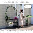 特価◎【直送】住まいスタイル/アーチ付フラワーラック ブラック/IA-FR002BLK