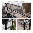 特価◎【直送】住まいスタイル/アーチ付フラワーラック ブラック/IA-FR002BLK