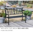 特価◎【直送】住まいスタイル/アイアンベンチ「レヴェリ」 ブラック/IB-120BLK