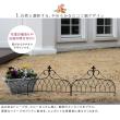 特価◎【直送】住まいスタイル/アイアンフェンス ミニタイプ drape(ドレープ)6枚組 ホワイト/IF-DR026-6P-WHT