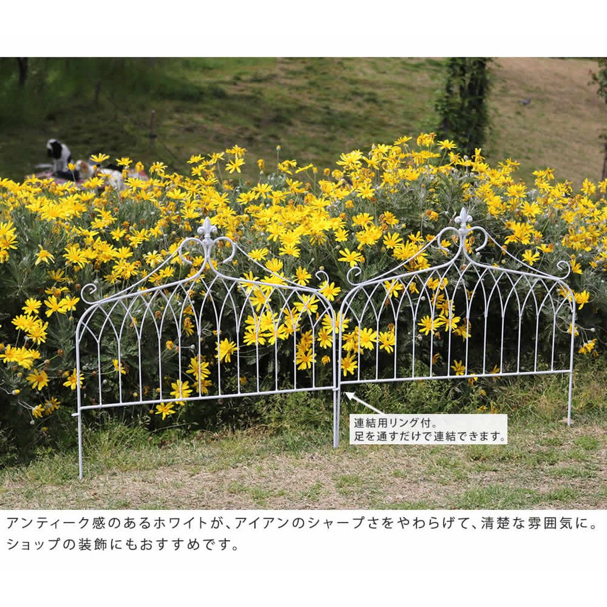 特価◎【直送】住まいスタイル/アイアンフェンス ワイドタイプ drape(ドレープ)3枚組 ブラック/IF-DR027-3P-BLK