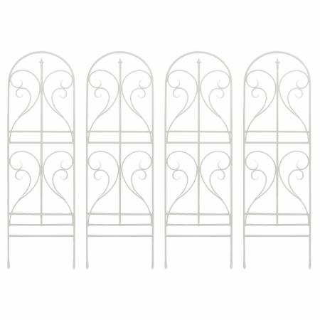 特価◎【直送】住まいスタイル/アイアントレリス フィニアル 4枚組 ホワイト/IF-FN7950-4P-WHT