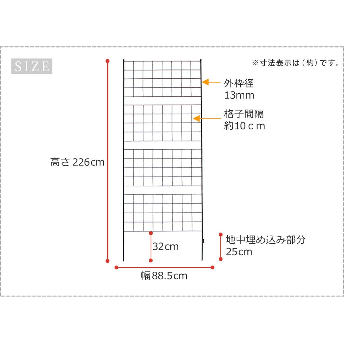特価◎【直送】住まいスタイル/アイアンフェンス 高さ226 「グラフ」 1枚 ブラック/IF-GR024-1P-BLK