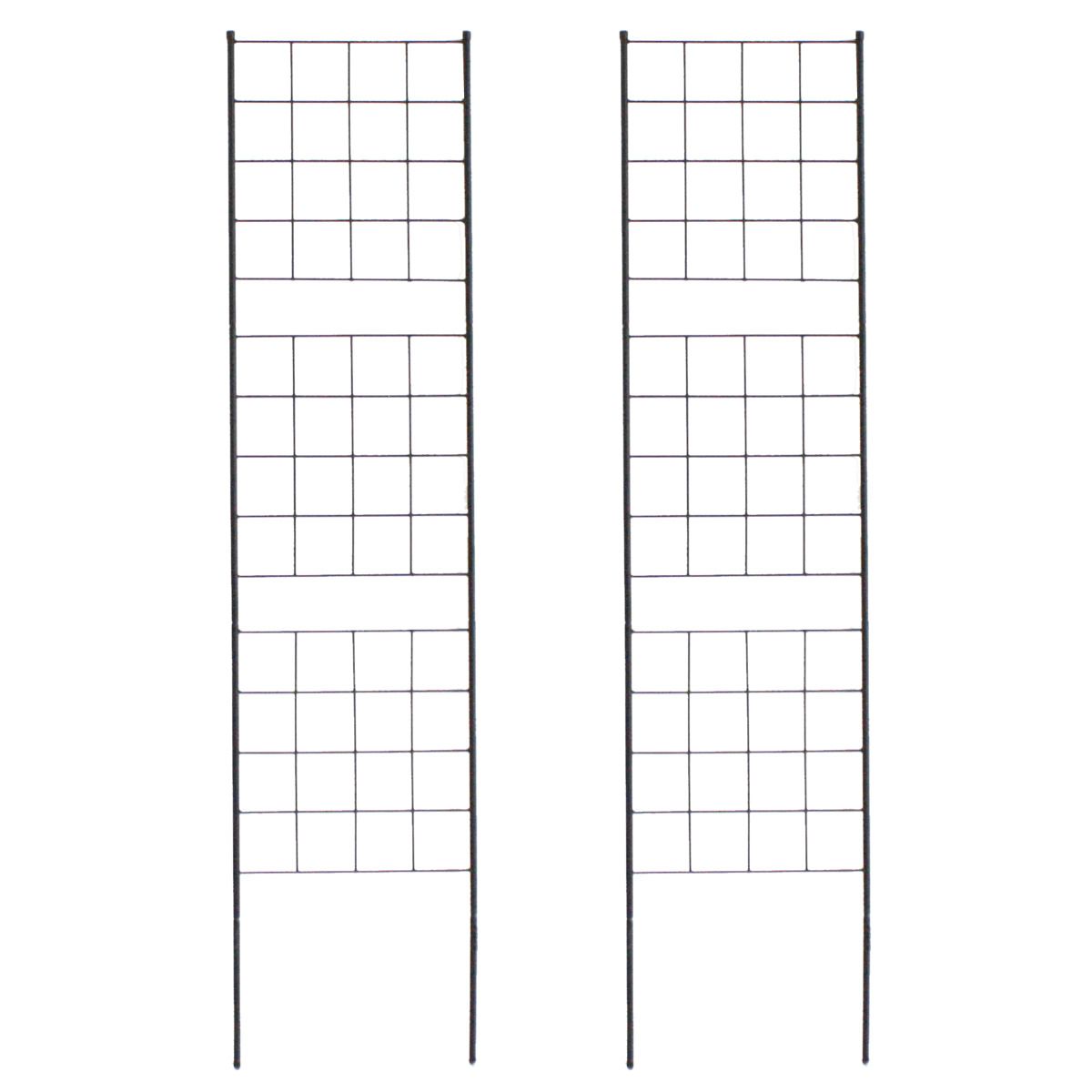 特価◎【直送】住まいスタイル/アイアンフェンス 高さ176 スリム「グラフ」 2枚組 ブラック/IF-GR025-2P-BLK