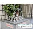 【直送】住まいスタイル/アイアンミニフェンス(リーフ) 3枚組 ホワイト/IPN-7238TG-3P-WHT