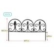 【直送】住まいスタイル/アイアンミニフェンス(リーフ) 3枚組 ホワイト/IPN-7238TG-3P-WHT