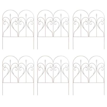 【直送】住まいスタイル/アイアンフェンス フィニアル 6枚組 ホワイト/IPN-7293-6P-WHT
