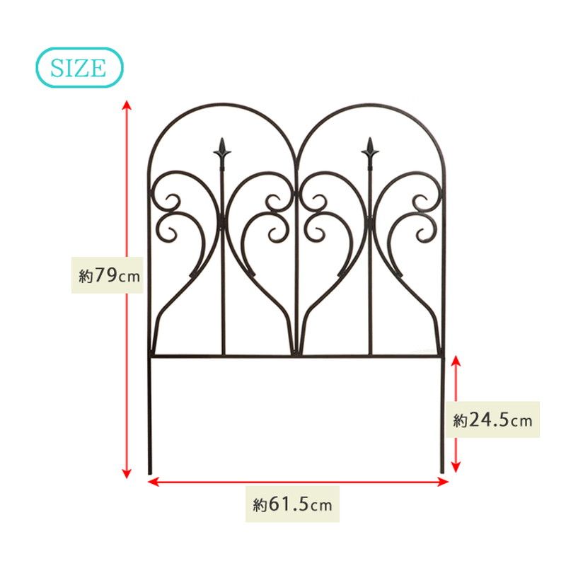 【直送】住まいスタイル/アイアンフェンス フィニアル 6枚組 ホワイト/IPN-7293-6P-WHT