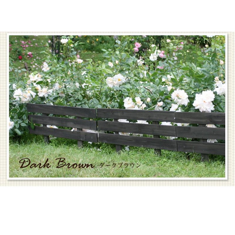 【直送】住まいスタイル/天然木製スティックフェンス[ボーダー]3枚組 ホワイト/JSBF-8045WHT-3P