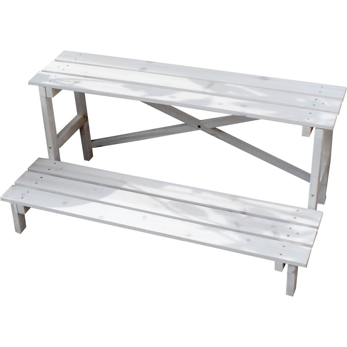 【直送】住まいスタイル/2ウエイフラワースタンド 2段 ホワイト/JSFS2-800WH