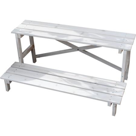 【直送】住まいスタイル/2ウエイフラワースタンド 2段 ホワイト/JSFS2-800WH