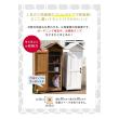 特価◎【直送】住まいスタイル/三角屋根スリム収納庫 ライトブラウン/KGRS1600S-LBR