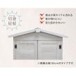 特価◎【直送】住まいスタイル/三角屋根スリム収納庫 ライトブラウン/KGRS1600S-LBR