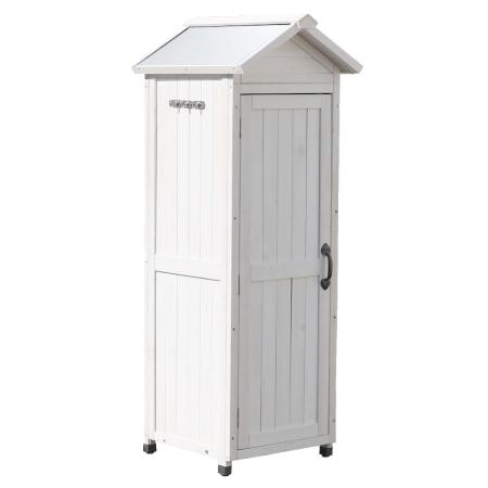 特価◎【直送】住まいスタイル/三角屋根スリム収納庫 ホワイト/KGRS1600S-WHT