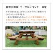 【直送】住まいスタイル/日本製ひのきピクニックテーブル(防腐加工) ブラウン/KSPM-149BRN