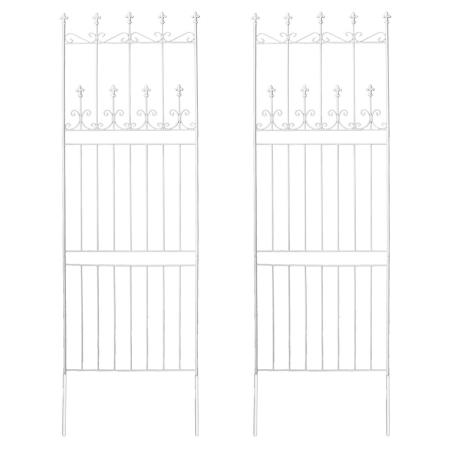 【直送】住まいスタイル/オールドシャトーフェンス220 ハイタイプ 2枚組 ホワイト/OC001H-2P-WHT