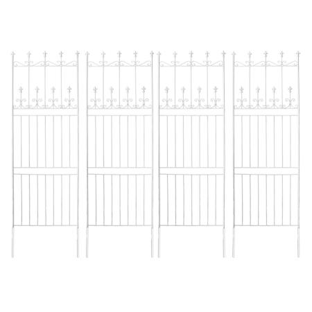 【直送】住まいスタイル/オールドシャトーフェンス220 ハイタイプ 4枚組 ホワイト/OC001H-4P-WHT