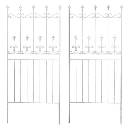 【直送】住まいスタイル/オールドシャトーフェンス150 ロータイプ 2枚組 ホワイト/OC002L-2P-WHT