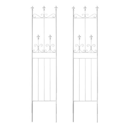 【直送】住まいスタイル/オールドシャトーフェンス スリムタイプ 2枚組 ホワイト/OC003SL-2P-WHT