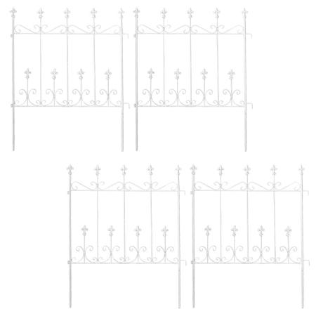 【直送】住まいスタイル/オールドシャトーフェンス ミニタイプ 4枚組 ホワイト/OC004S-4P-WHT