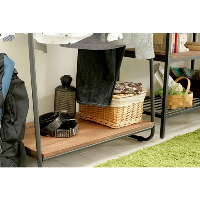 特価◎【直送】住まいスタイル/天然木製ハンガーラック ブラウン/PH-780BRN