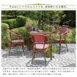 特価◎【直送】住まいスタイル/スクエアテーブル5点セット「プレジール」 レッド/PLS-S70-5PSET-RED