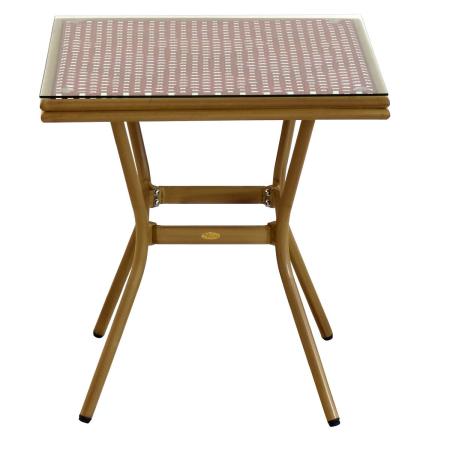 特価◎【直送】住まいスタイル/スクエアテーブル単品販売「プレジール」 レッド/PLS-S70-RED